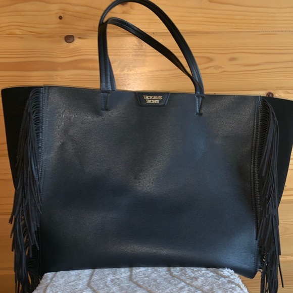 Victoria's Secret Handbags - 3/$15 Victoria Secret Huge Black Tassel Tote